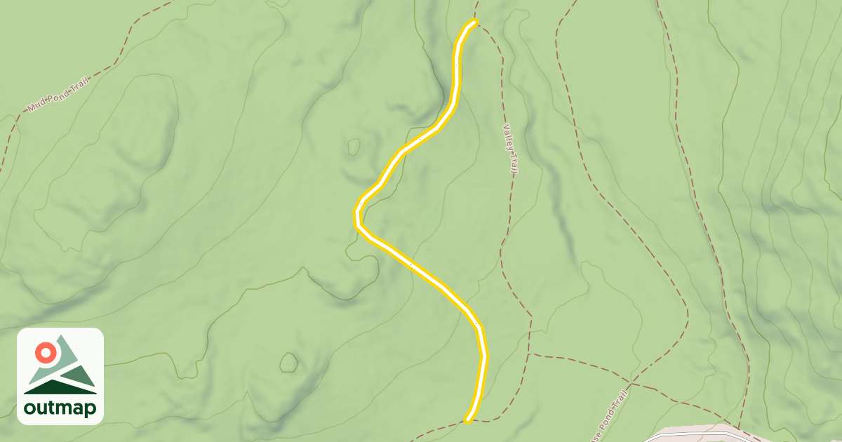 Map of Mud Pond Trail
