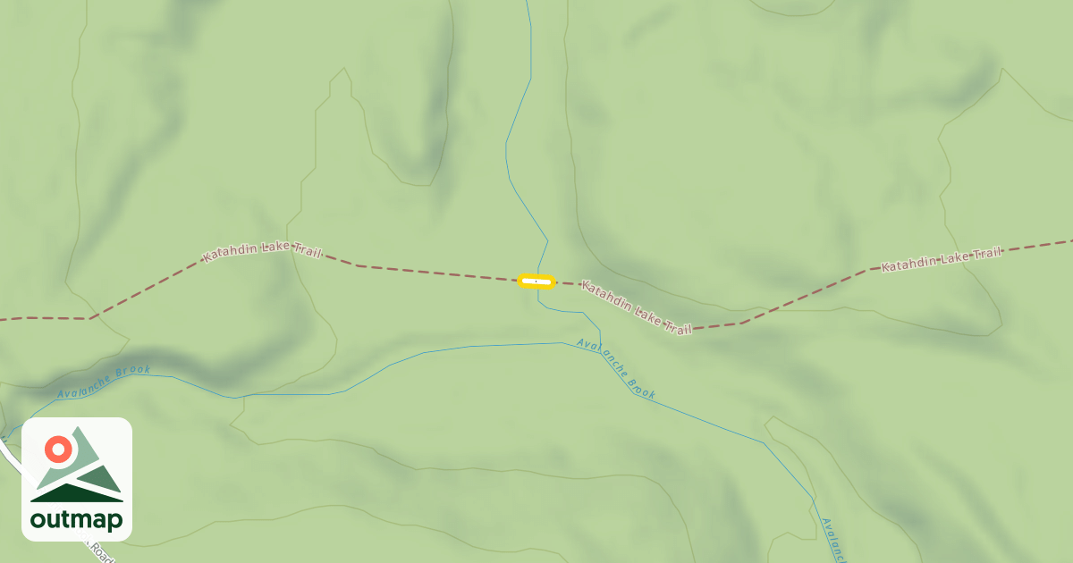 Map of Katahdin Lake Trail