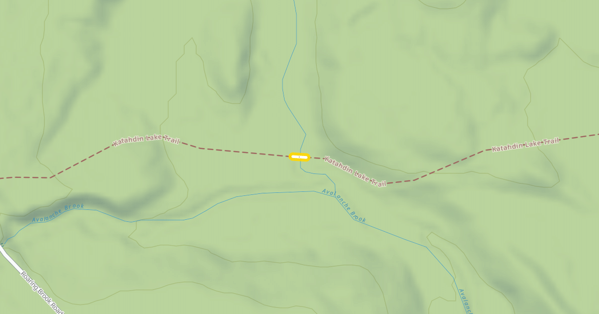 Map preview of Katahdin Lake Trail