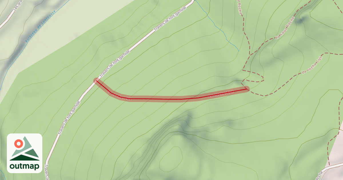 Map of La roche Cut