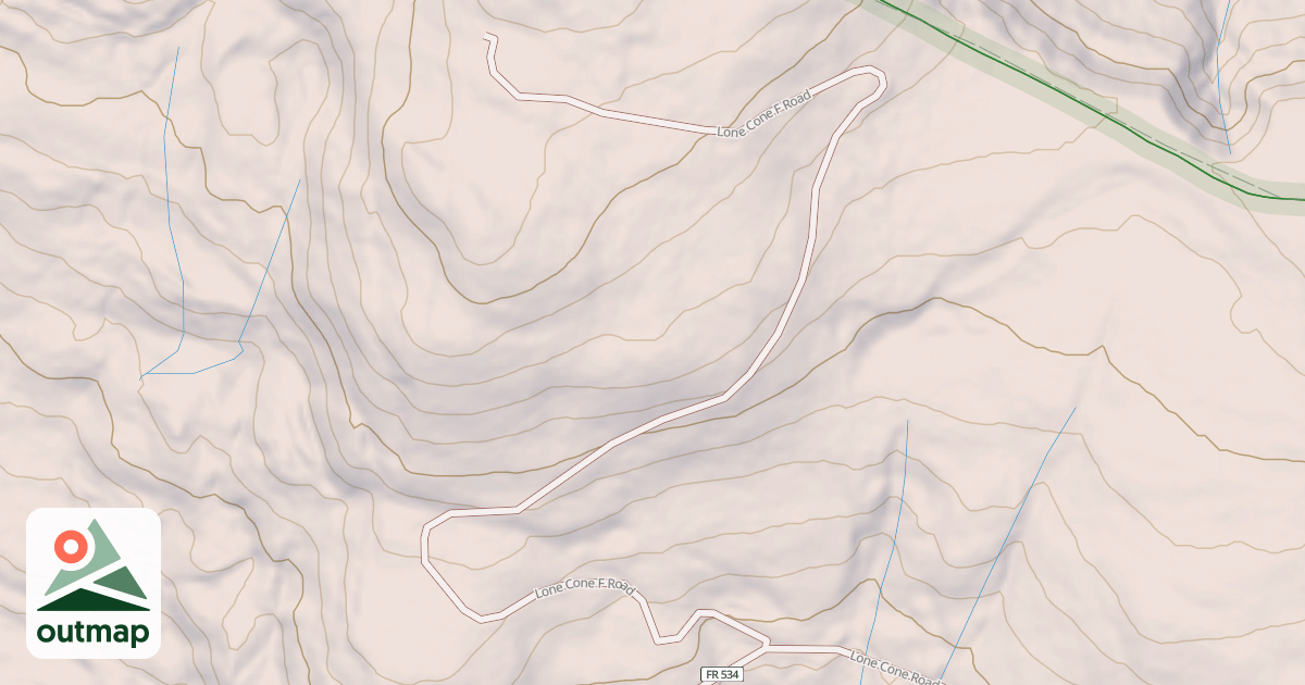 Map of LONE CONE F