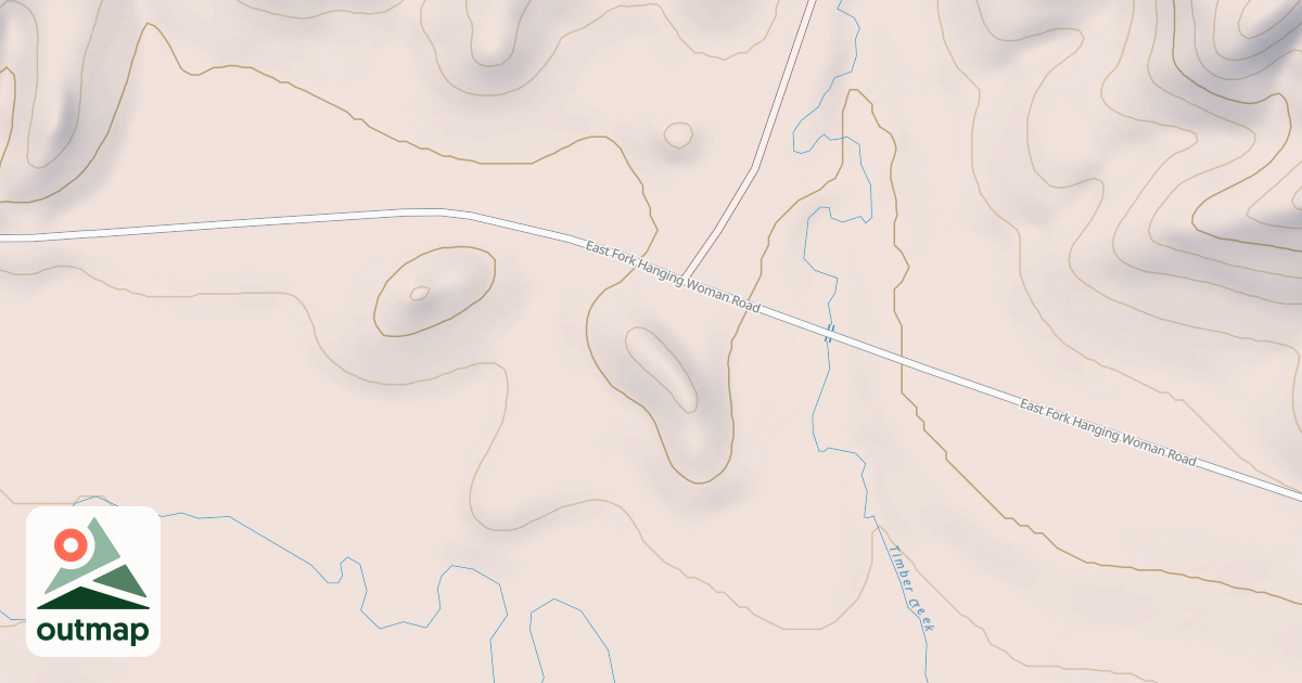 Map of COW CREEK