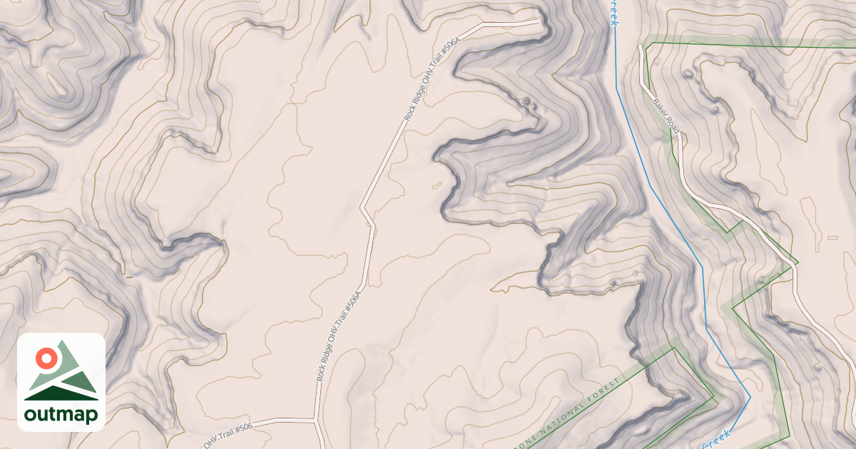 Map of Rock Ridge Ohv Trail A