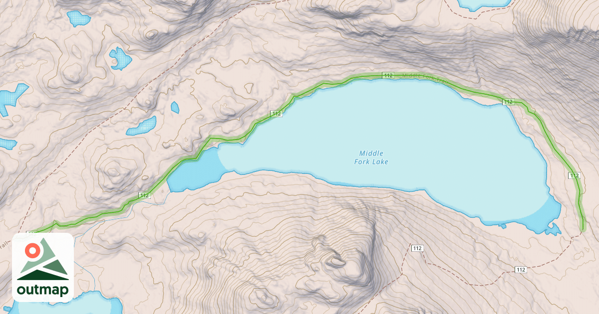 Map of Middle Fork Trail
