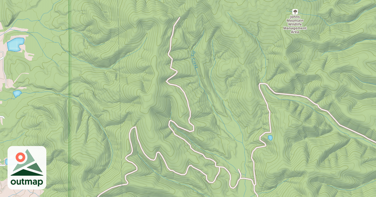 Map of POCKET GAP