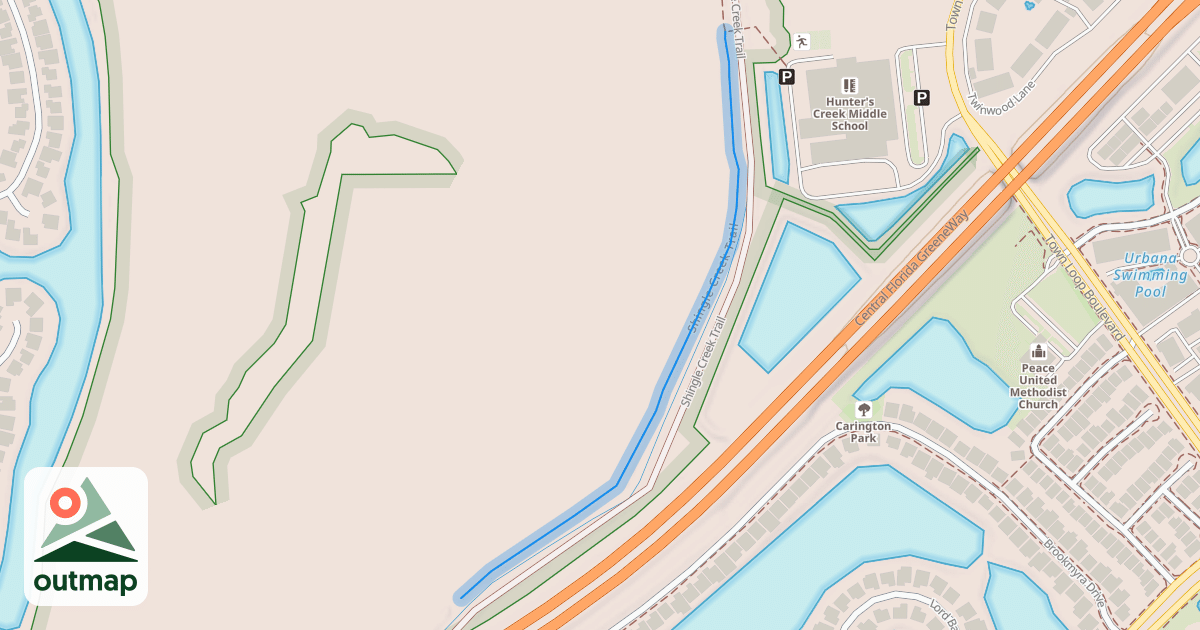 Map of Shingle Creek Trail