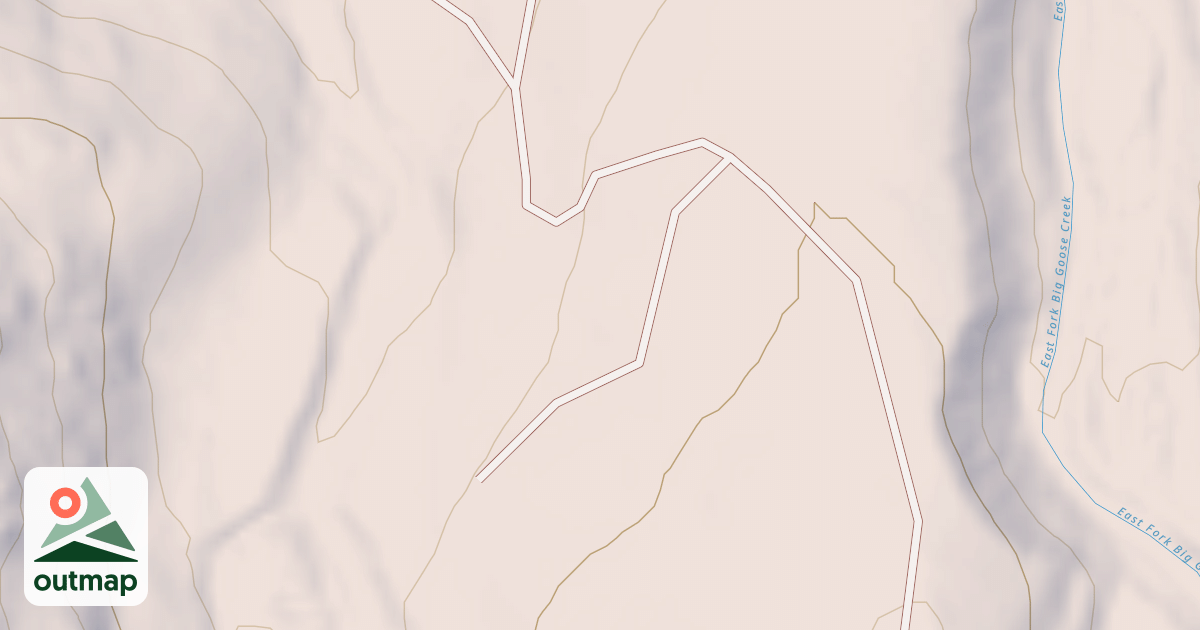Map of BIG GOOSE CABINS - ANDERSON