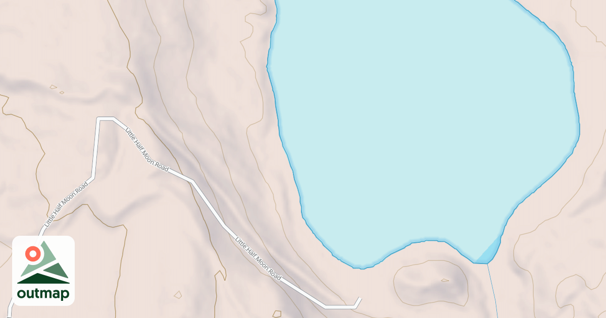 Map of LITTLE HALF MOON