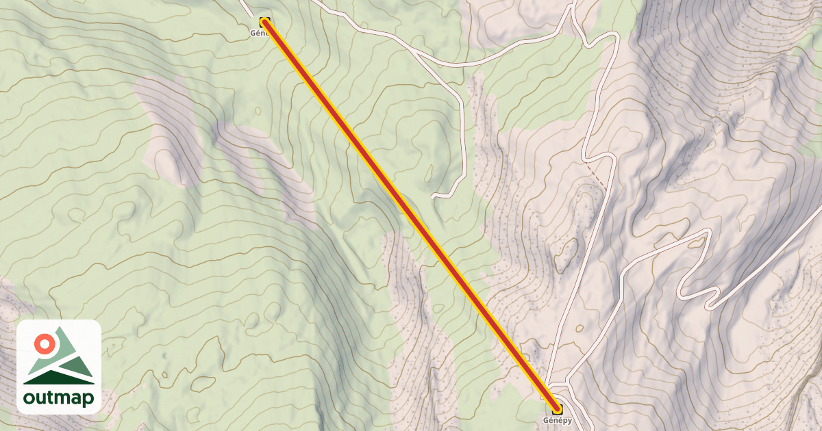 Map of Génépy