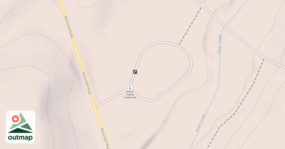 Map of CORSAIR SILVER VAL TRAILHEAD