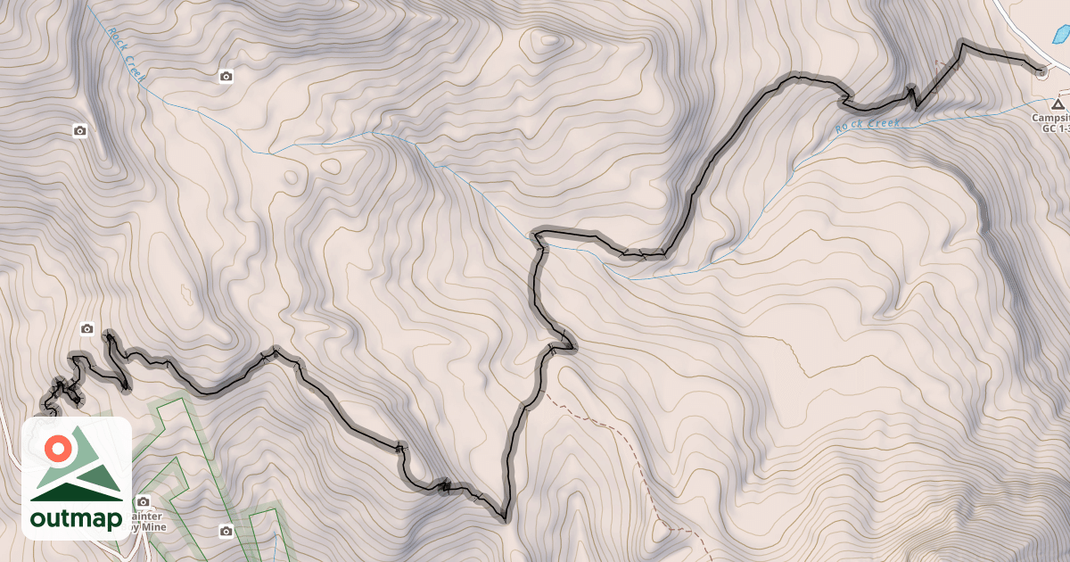 Map of Washington Gulch Trail