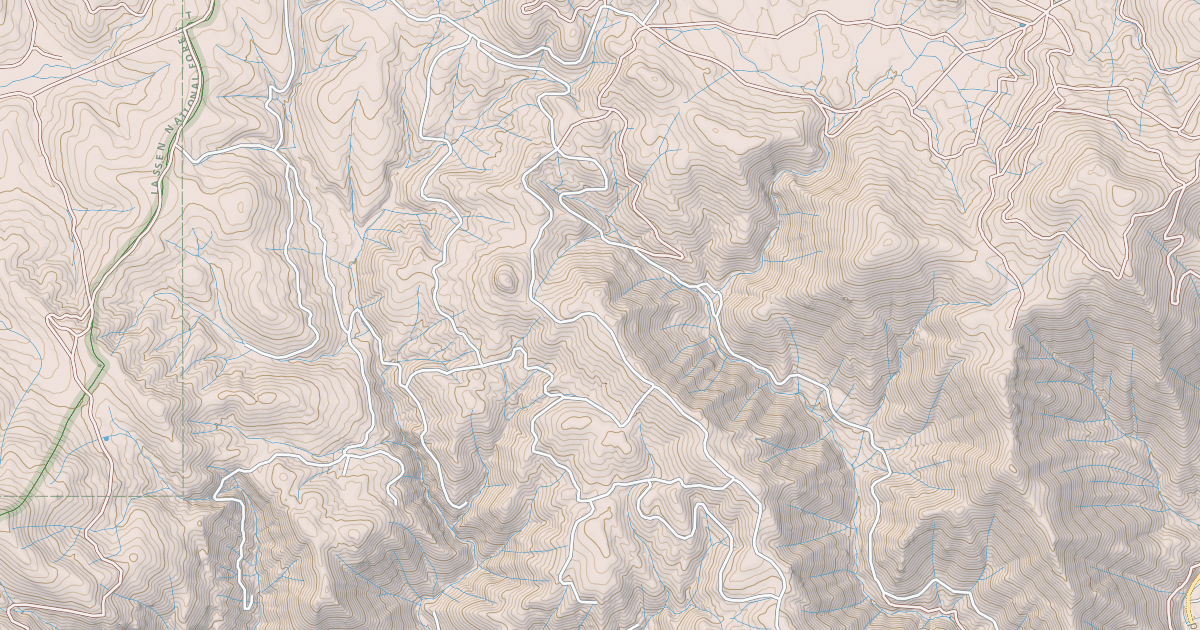 Map preview of COOKS RIDGE