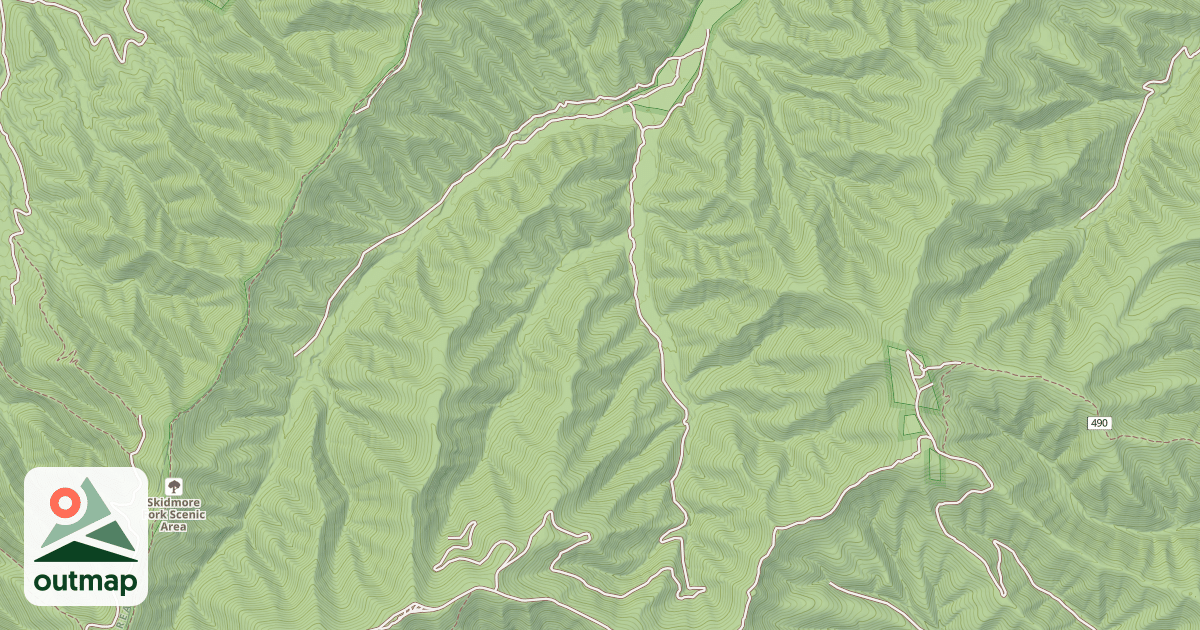 Map of SKIDMORE FORK