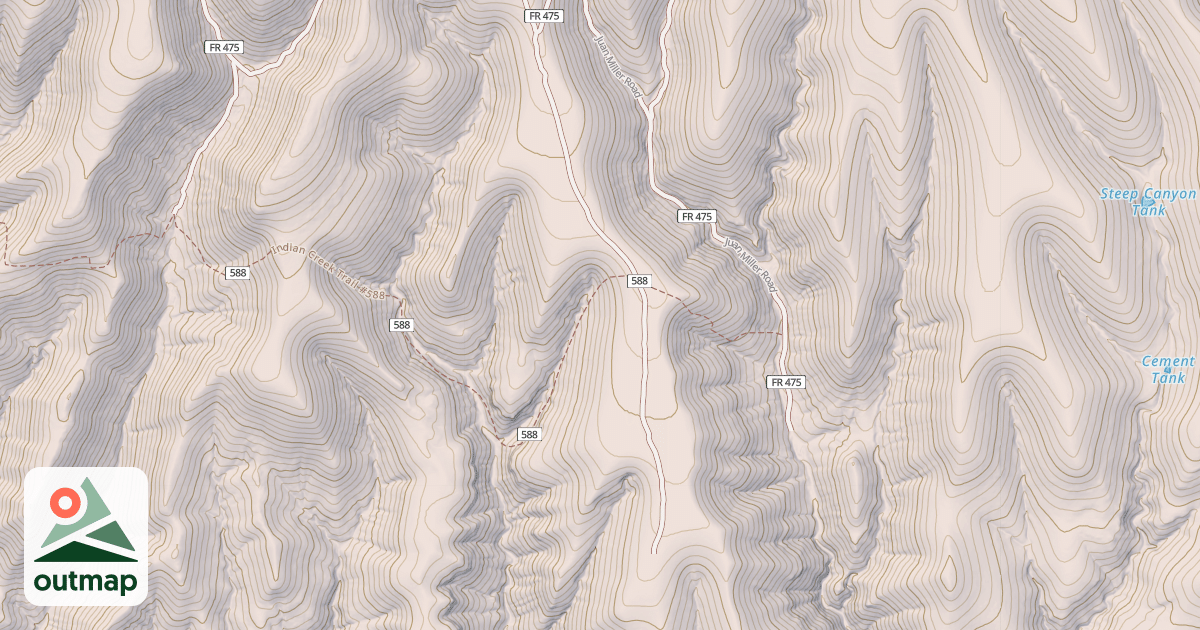 Map of USFS National Forest System Roads {FC267F9E-045A-4481-A275-50BDA9277A77}