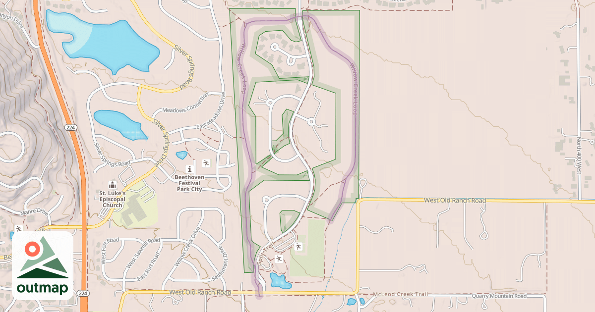 Map of Willow Creek Loop