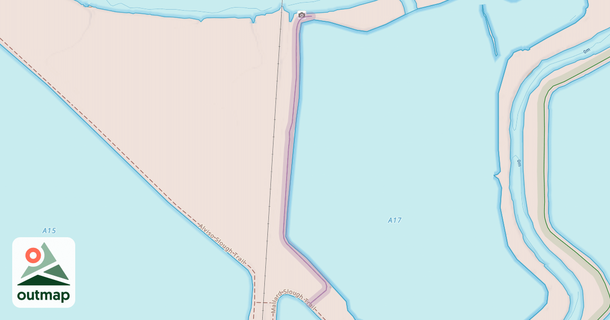 Map of Mallard Slough Trail Spur