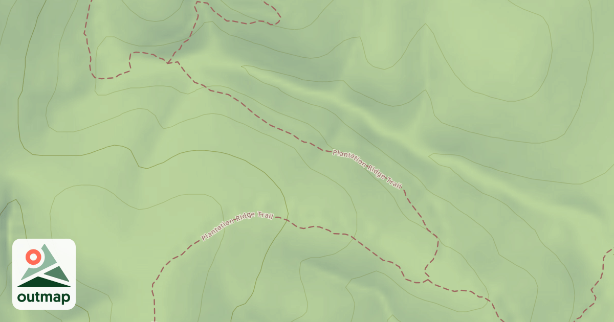 Map of Plantation Ridge Trail