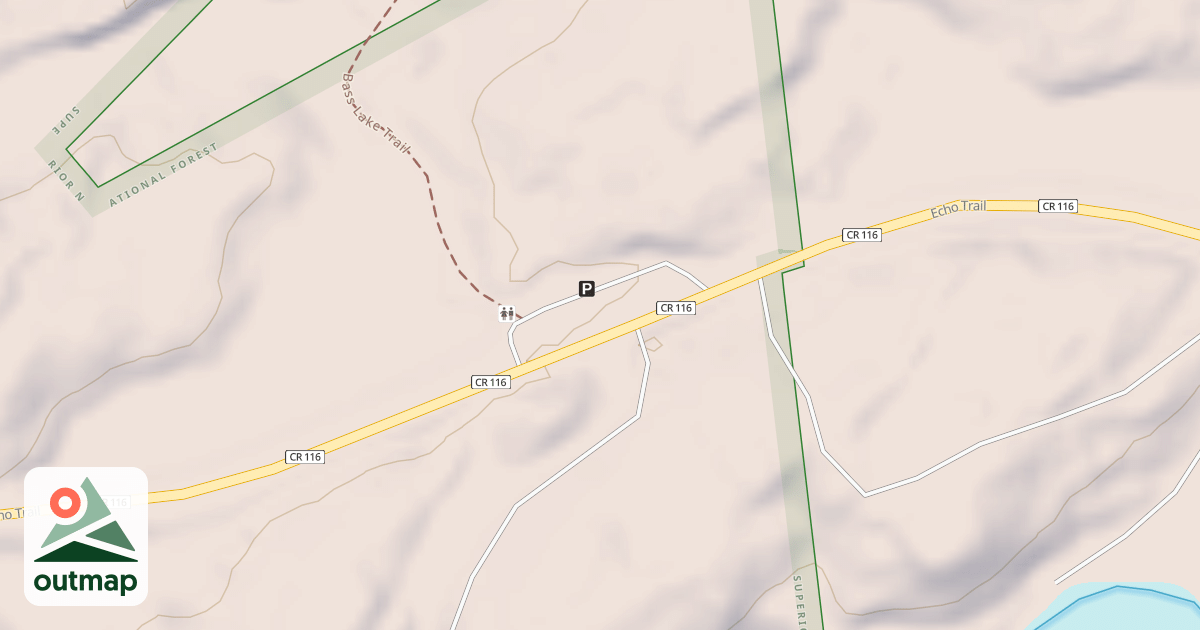 Map of BASS LAKE