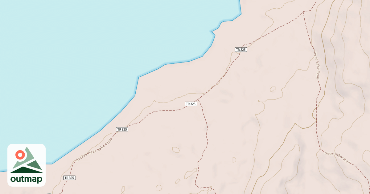 Map of INHT ACCESS: BEAR LAKE TRAIL