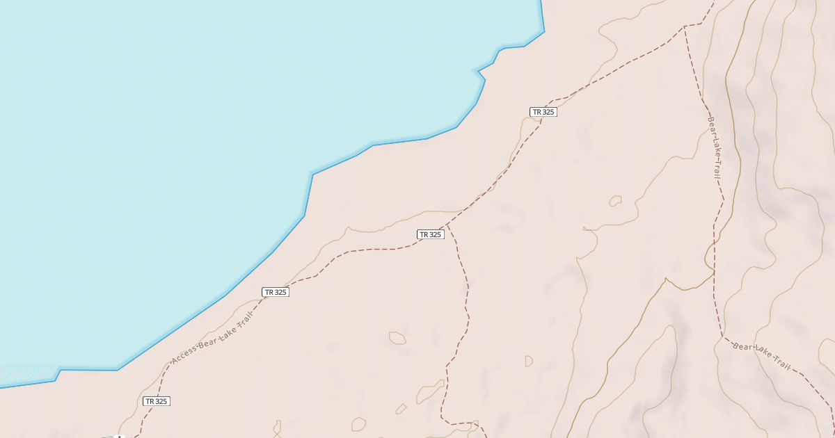 Map preview of INHT ACCESS: BEAR LAKE TRAIL