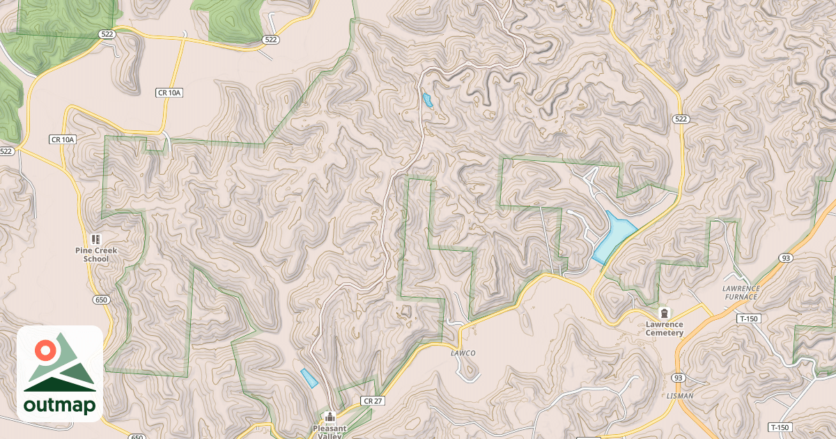 Map of Superior Corridor