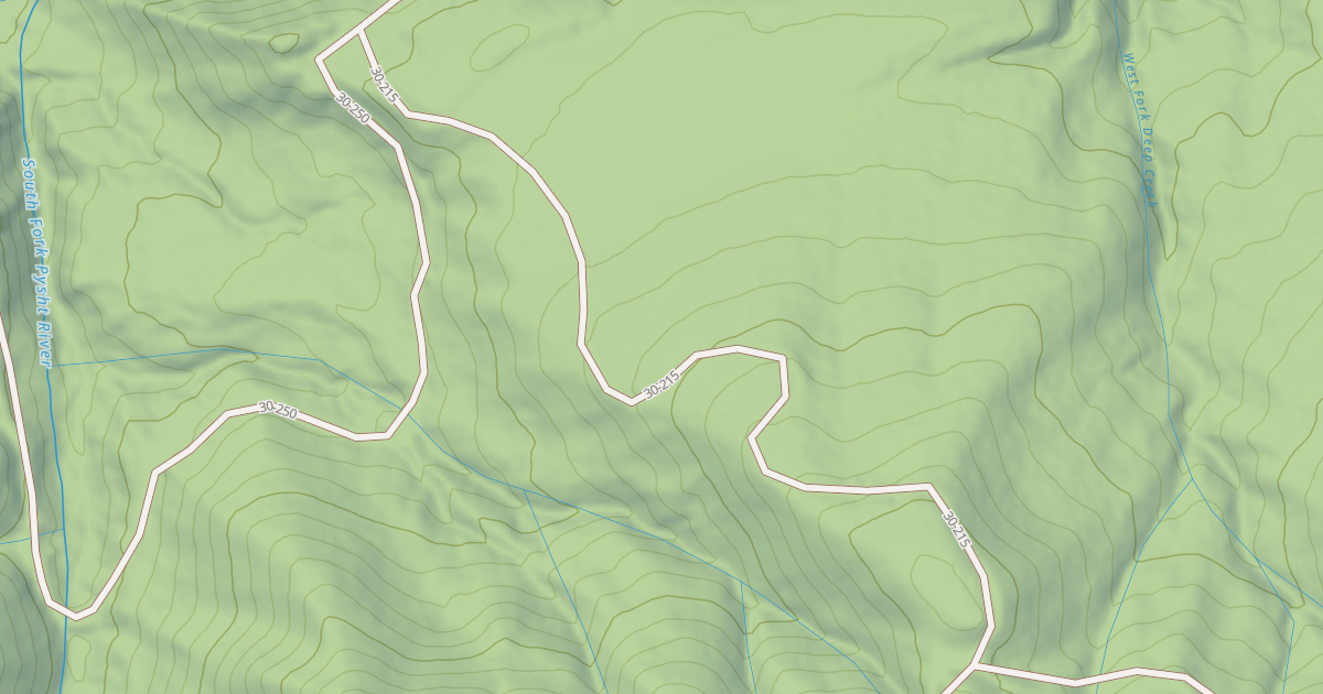Map preview of USFS National Forest System Roads {E4F5A729-6AFA-4219-98CF-785ADED5A236}