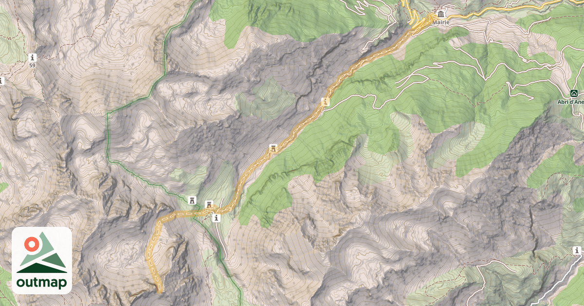 Map of Col du Fort Carra — Saint-Dalmas-le-Selvage