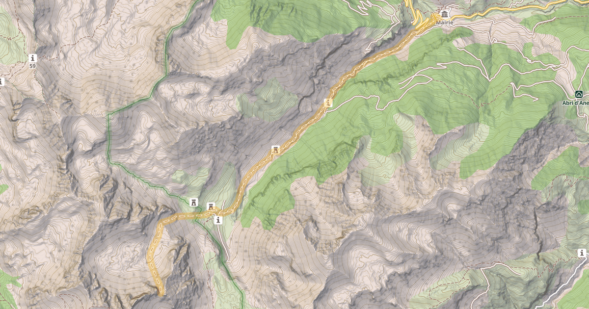 Map preview of Col du Fort Carra — Saint-Dalmas-le-Selvage