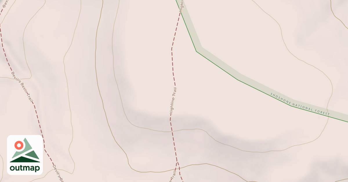Map of F Snowmobile Trail