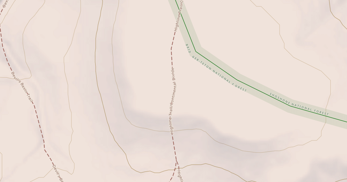 Map preview of F Snowmobile Trail