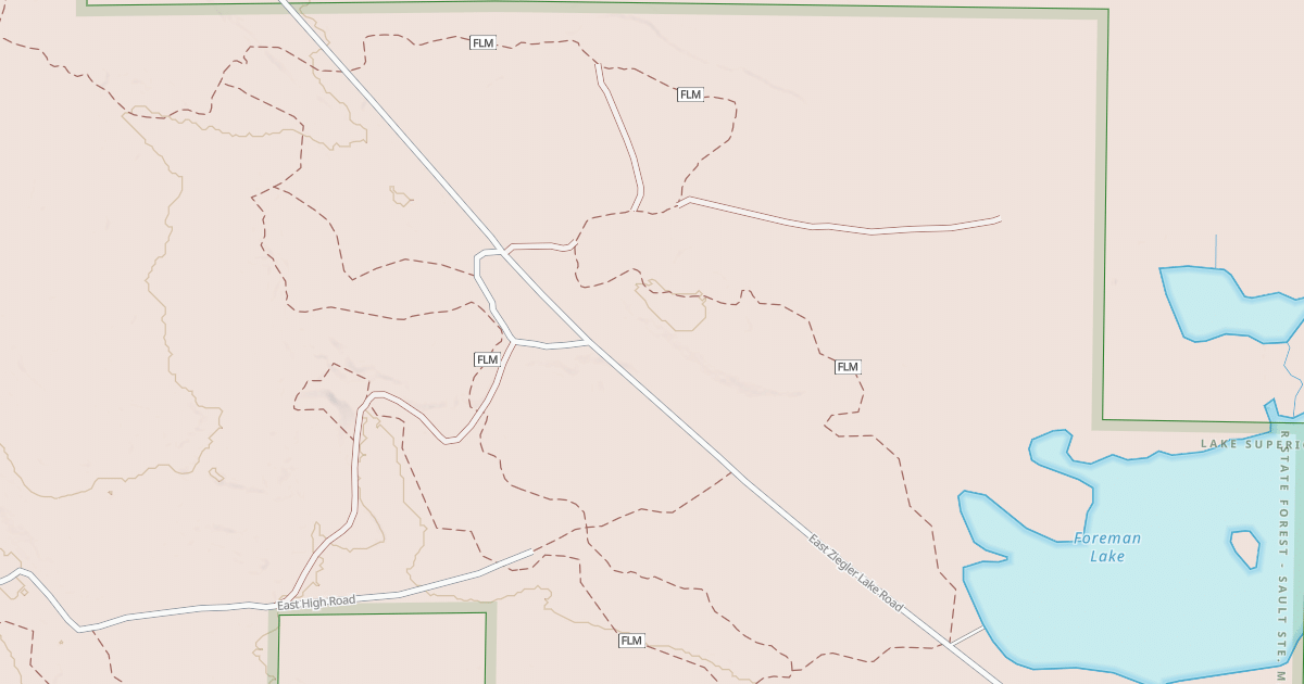 Map preview of Foreman Lake Motorcycle Trail