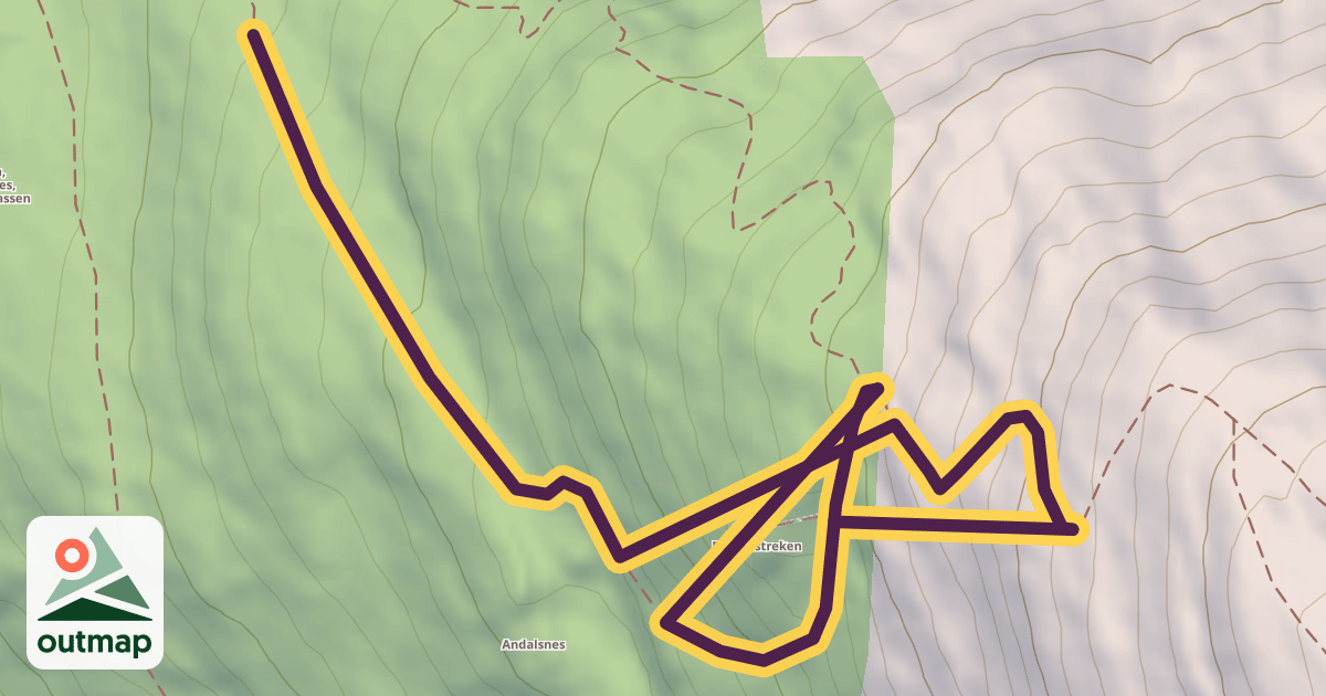 Map of Romsdalseggen