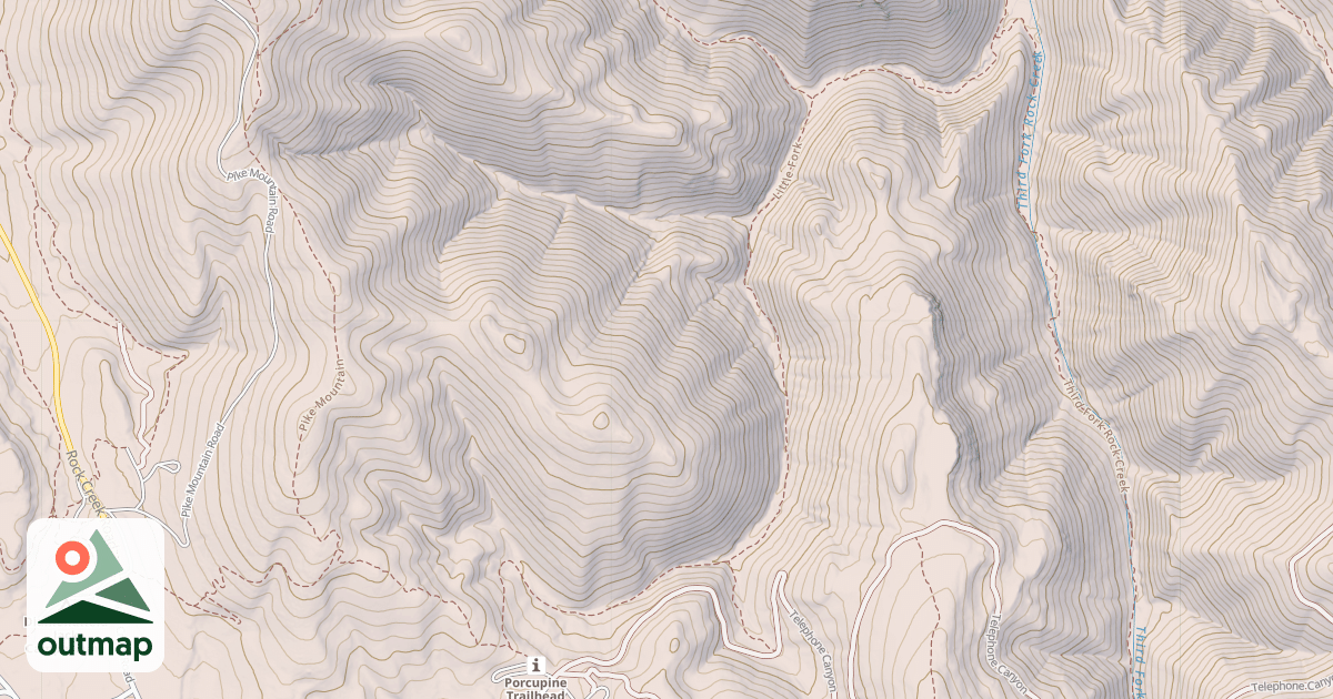 Map of LITTLE FORK