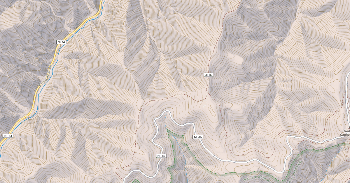 Map preview of USFS Motor Vehicle Use Map Trails 17747