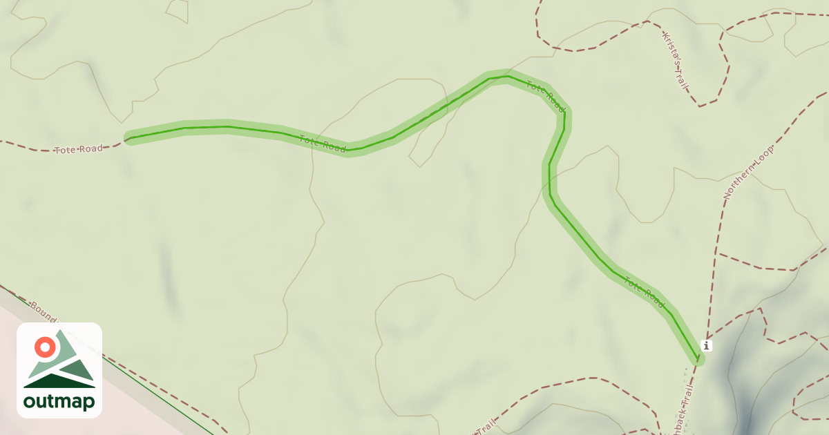 Map of Tote Road