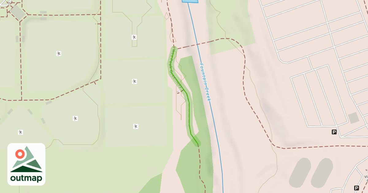 Map of Pikes Peak Greenway