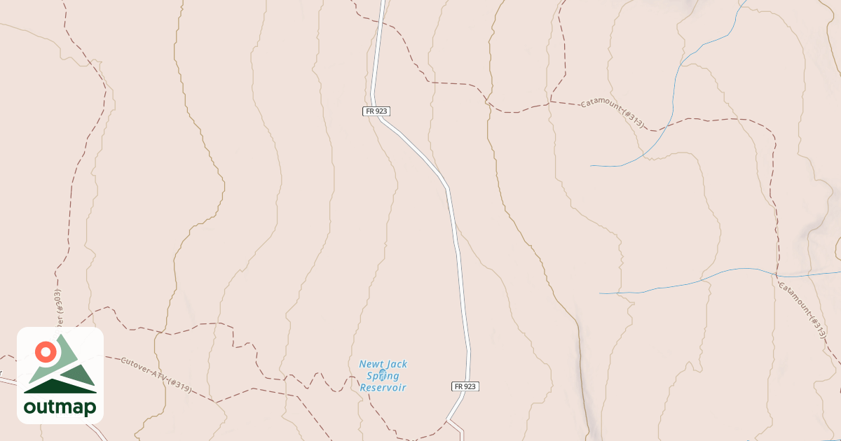 Map of Turkey Springs Winter
