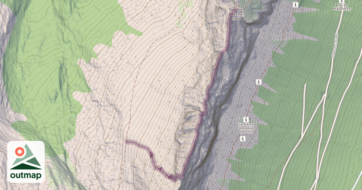 Map of Traversée du Gerbier