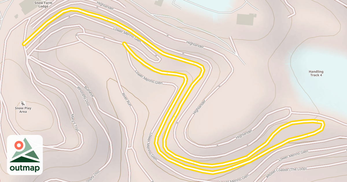 Map of Upper Merino Glen