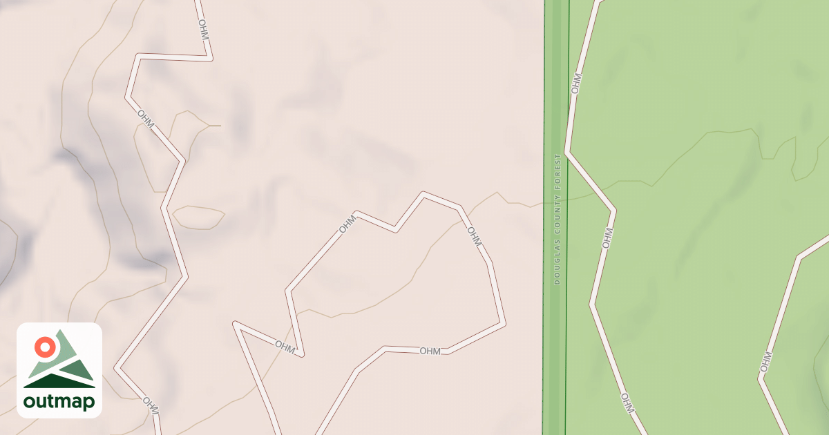 Map of Straight Arrows Trail