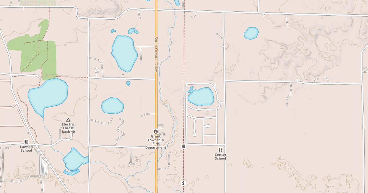 Map preview of William Field Memorial Hart-montague Trail State Park