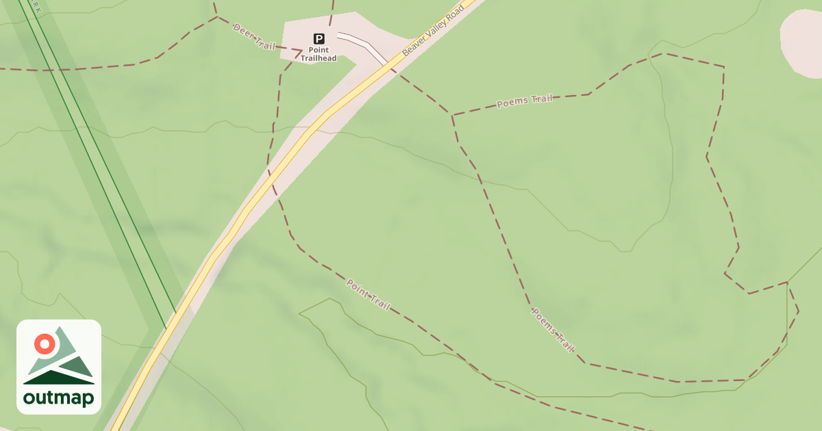 Map of Prince Gallitzin State Park Trails