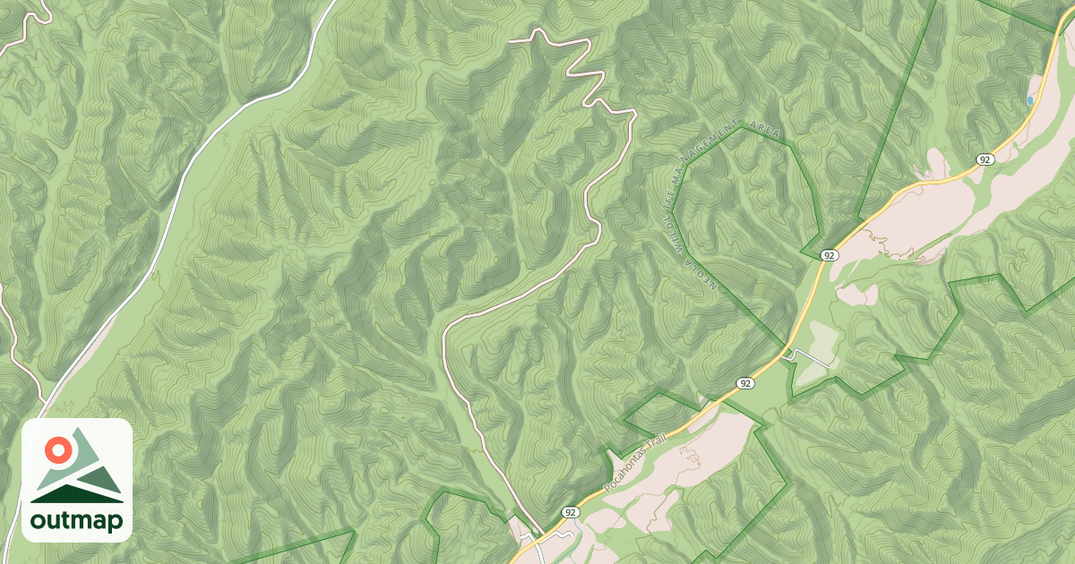 Map of COLES RUN