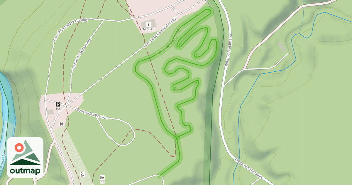 Map of 21 Brun (Familiale)