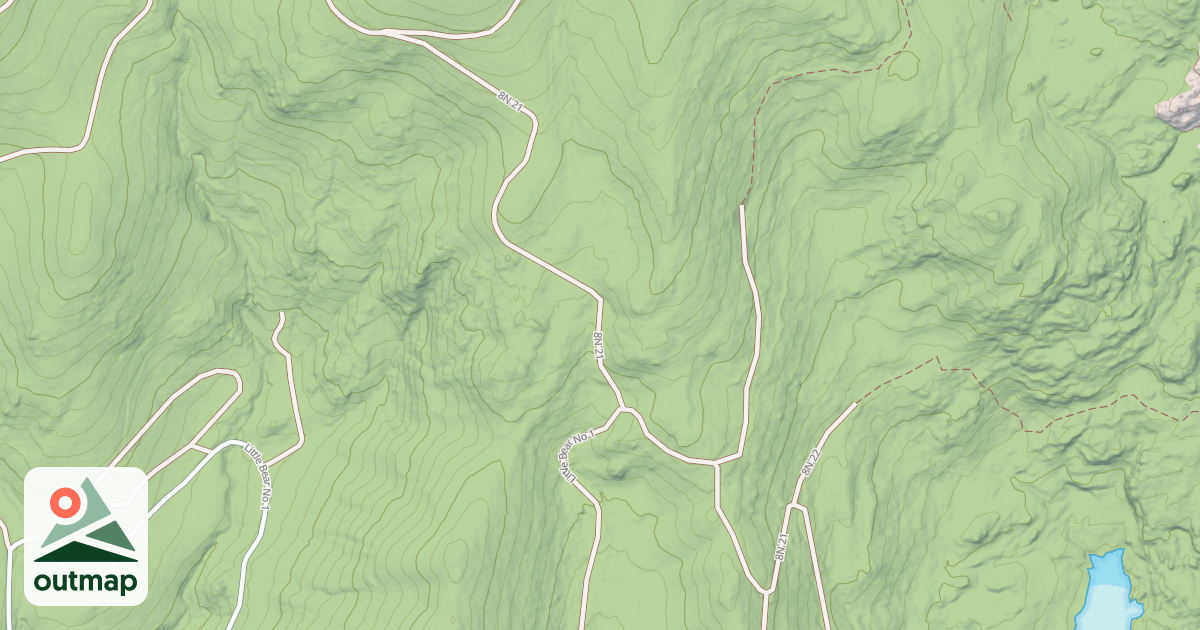 Map of SUGAR PINE TIE