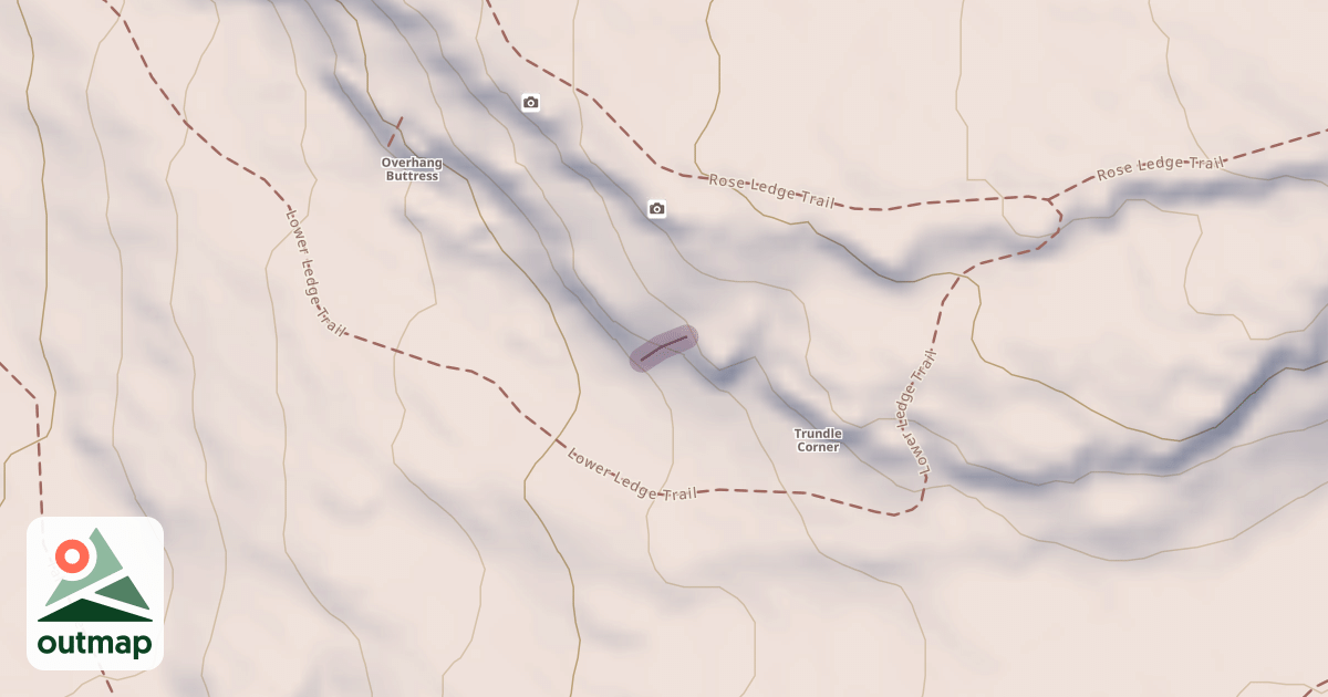 Map of Climbing Crag