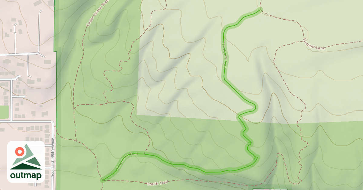 Map of Hawthorn Trail