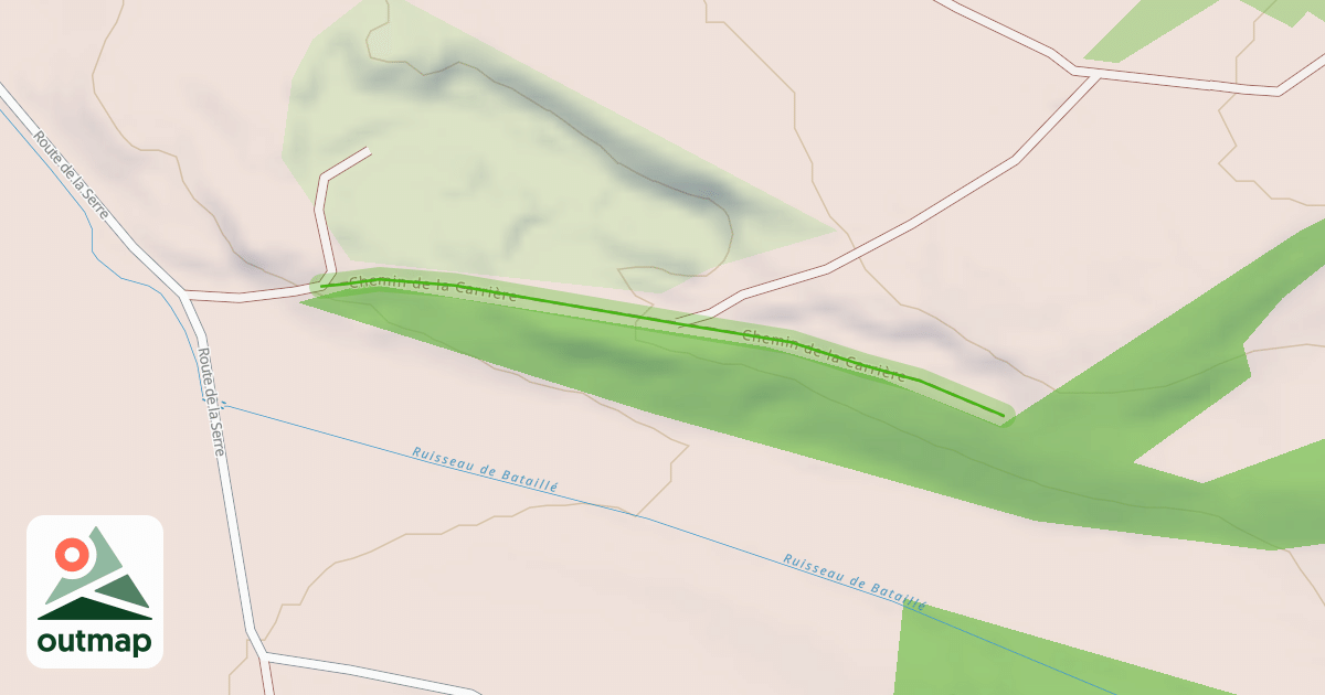 Map of Chemin de la Carrière