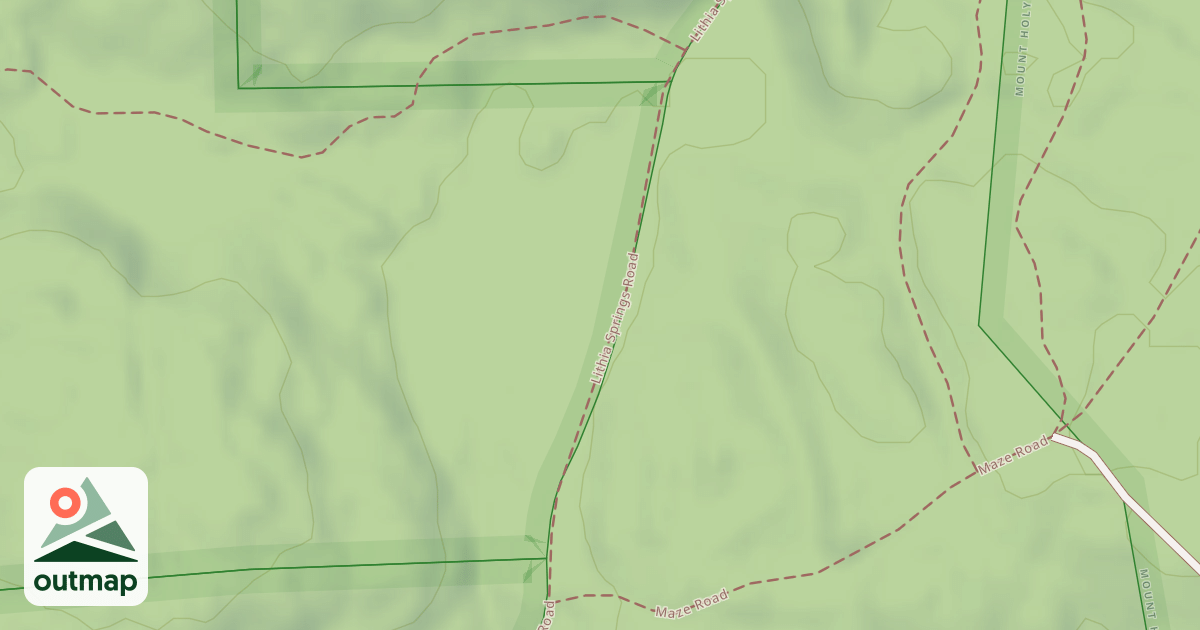 Map of Lithia Springs Road