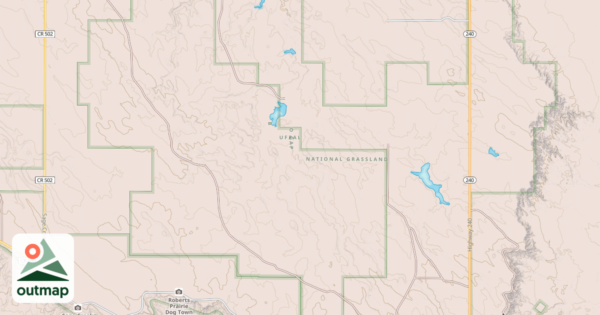 Map of CROOKED CREEK/ROUNDUP